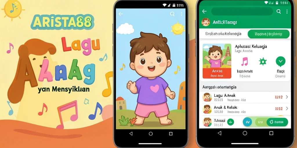 Tampilan antarmuka ARISTA88 yang menarik untuk anak-anak.