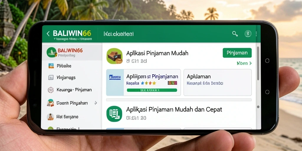 Antarmuka aplikasi BALIWIN66 yang sederhana dan user-friendly.