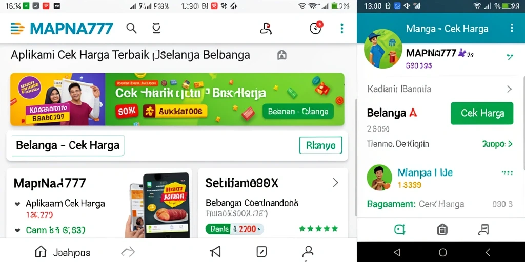 Tampilan antarmuka pengguna MAPNA777 untuk cek harga produk.