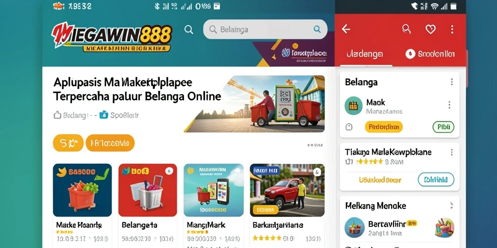 Tampilan antarmuka MEGAWIN888 yang modern dan mudah digunakan.