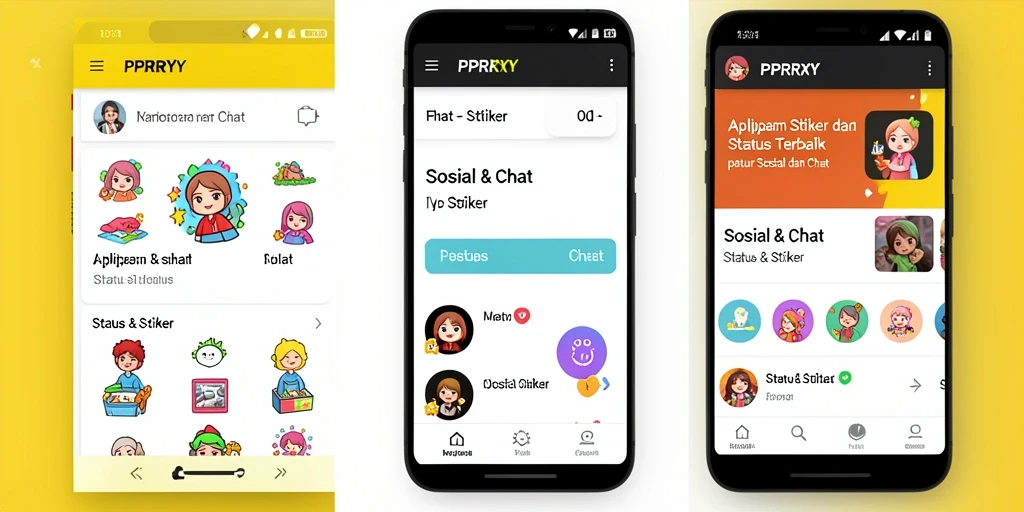 Tampilan antarmuka aplikasi PPRRYY yang user-friendly dan menarik.