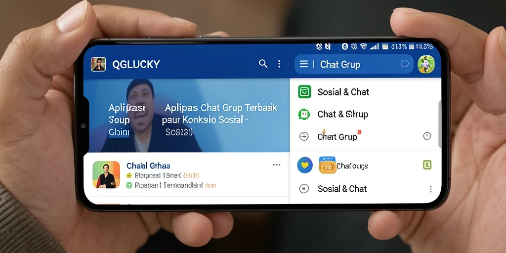 Tampilan antarmuka QGLUCKY yang menarik dan fungsional.