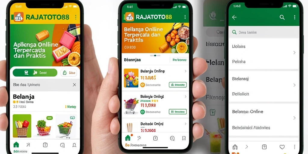 Tampilan antarmuka aplikasi RAJATOTO88 untuk Belanja Online.