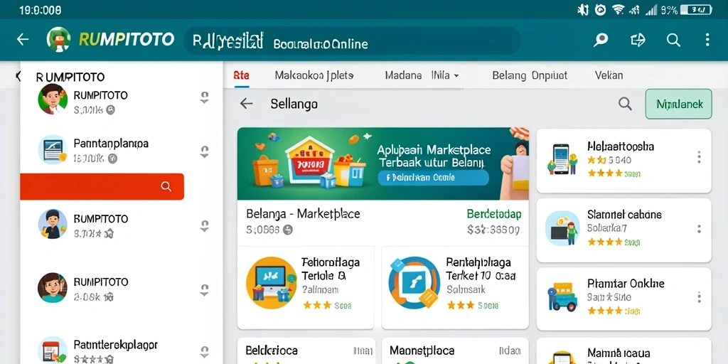 Antarmuka pengguna RUMPITOTO yang menarik dan mudah digunakan.