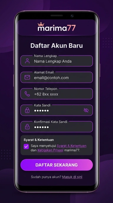 Buat Akun Baru di marima77 dengan Mudah dan Cepat