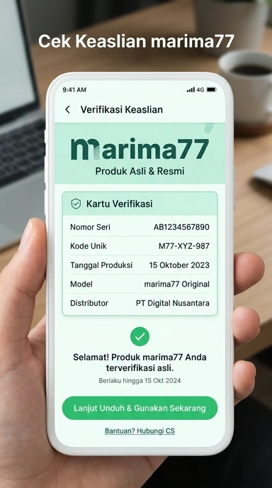 Halaman Resmi Marima77 untuk Pengguna Android
